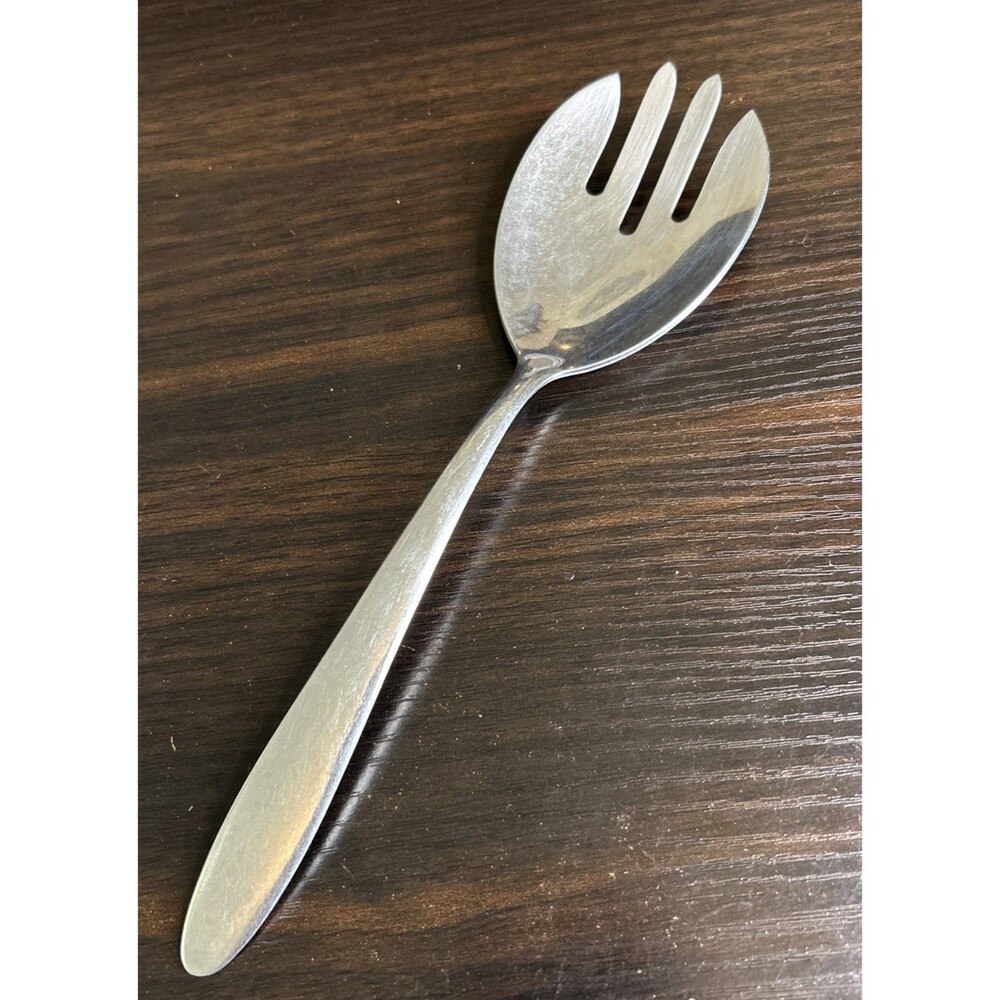 Vintage Imperial Stainless Salad Spork USA Flatware Serving Fork Spoon MCM 8.5”